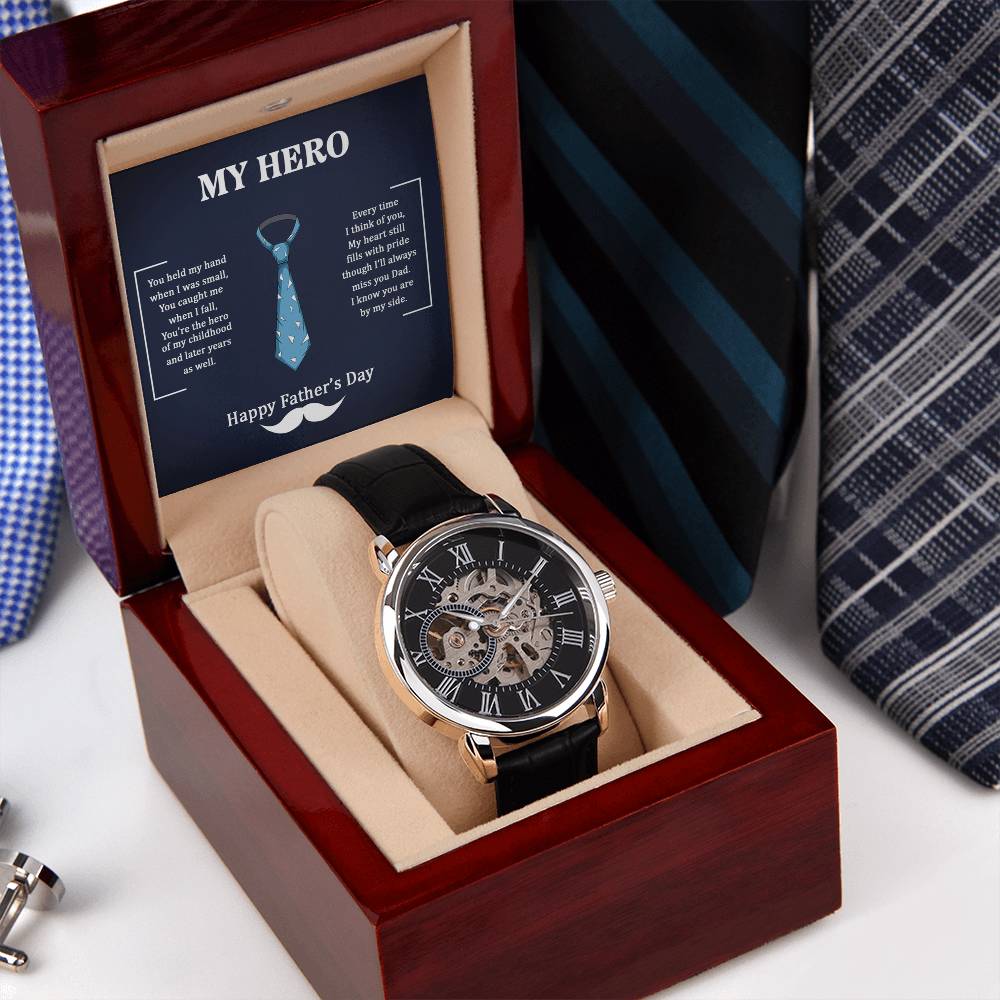 My Hero Dad - Openwork Watch