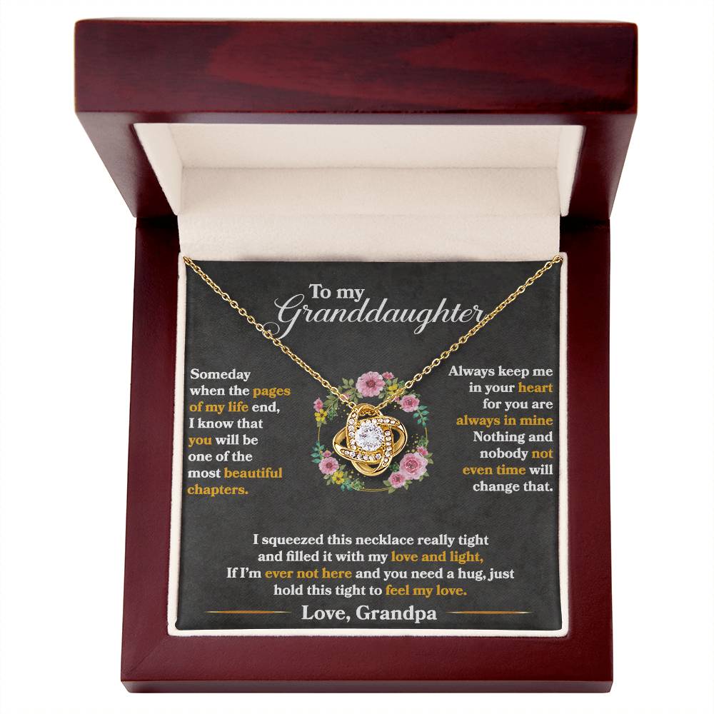 Keep Me In Your Heart - Love Knot Necklace